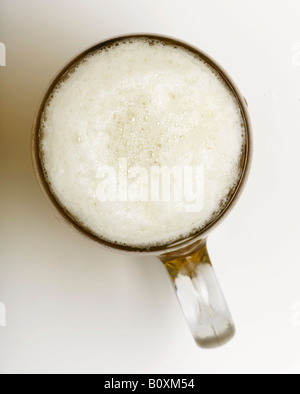 Krug Bier, erhöhten Blick Stockfoto