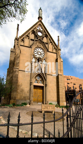 Loretto-Kapelle in Santa Fe, New Mexico Stockfoto