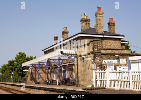 UK England Suffolk Saxmundham Bahnhof Bahnsteig Stockfoto