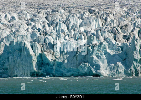 14. Juli-Gletscher, Spitzbergen, Norwegen Stockfoto