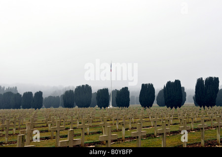 Soldatenfriedhof von Douaumont, Frankreich, Verdun Stockfoto