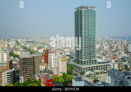 Das Kunstzentrum von Kobe aus dem ANA Crowne Plaza Hotel, Hyogo JP gesehen Stockfoto