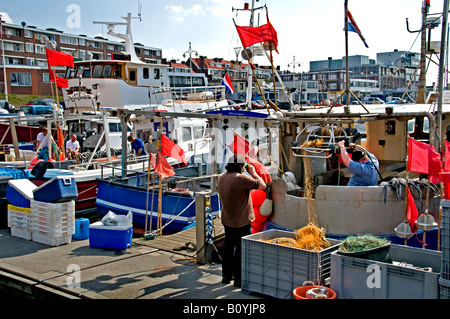 Scheveningen-Niederlande den Haag Holland Niederländisch Südhafen Hafen Stockfoto
