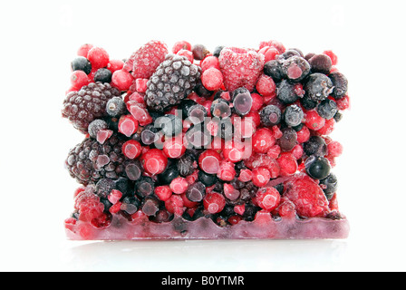 Gefrorene Beeren Stockfoto