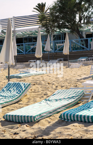 Pampelonne Strand in der Nähe von St. Tropez an der französischen Riviera Stockfoto