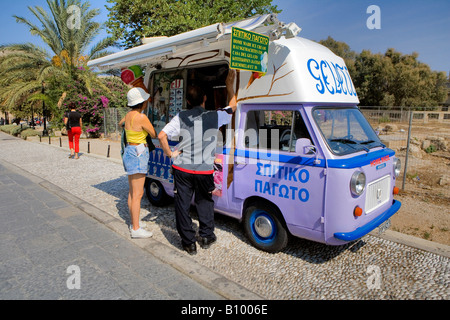 Eis Verkäufer in Rhodos Rhodos Stadt Griechenland Stockfoto