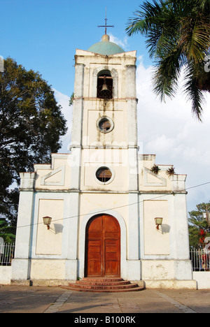 Die Kirche auf dem Hauptplatz von Vinales Kuba Stockfoto