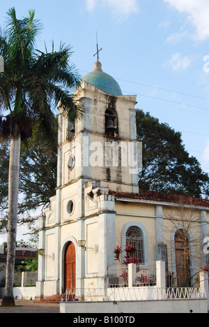 Die Kirche auf dem Hauptplatz von Vinales Kuba Stockfoto