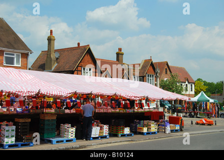 Outdoor-Markt, Wendover, Buckinghamshire, England, Vereinigtes Königreich Stockfoto