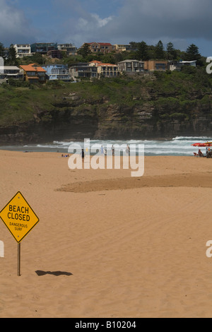 sonnigen Bilgola Strand, Strände im Norden, Sydney, Australien Stockfoto