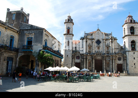 Die Catedral de San Cristobal De La Habana Plaza De La Catedral Havanna Vieja Stockfoto