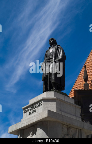 dh Zarco Statue FUNCHAL MADEIRA Gründer Explorer Joao Goncalves Zarco Stockfoto