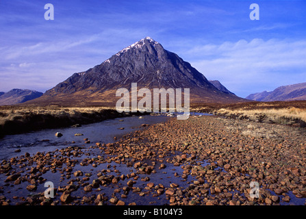 Die herrlichen Berge der Buachaille Etive Mor in Glencoe, Schottland. Stockfoto