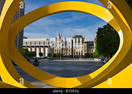 Albany, New York, NY State Capitol Building Stockfoto