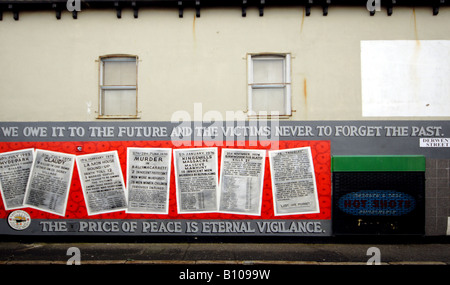 Wandgemälde von protestantischen Loyalisten in East Belfast Nordirland Stockfoto