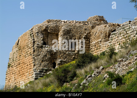 Nimrods Festung Qalaat Namrud, Schloss der große Klippe, Mivtzar Nimrod, Golanhöhen israel Stockfoto