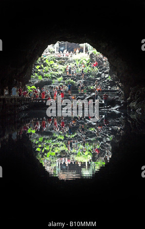 Tunnel Jameos del Agua Stockfoto