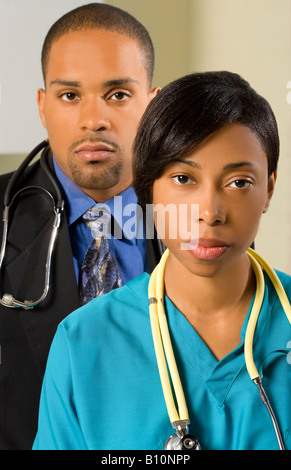 Krankenschwester und Arzt, medizinische Pflegeteam. Stockfoto