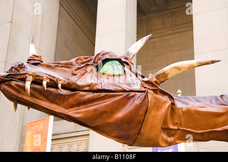 Liverpool Straße kommenden Festival, Sarruga Dracs, Drachen-Skulpturen Stockfoto