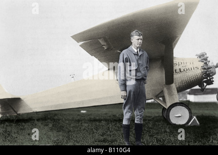 Charles Lindbergh, 1902-1974, amerikanischer Luftfahrtpionier. Stockfoto