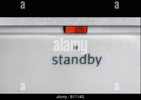 Ein Standby-Strom-Licht auf einen DVD-player Stockfoto