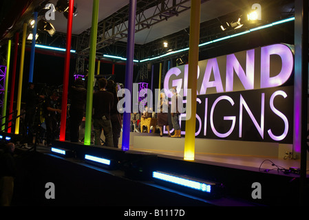 Aufnahme von "Grand Designs Live" Stockfoto