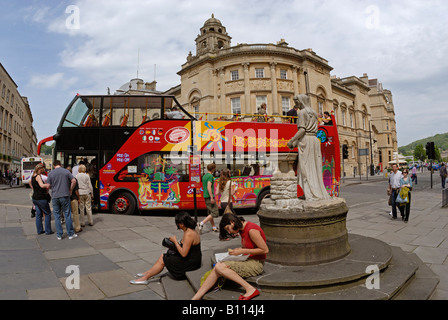 Tourist Bus, Bath, Somerset Stockfoto