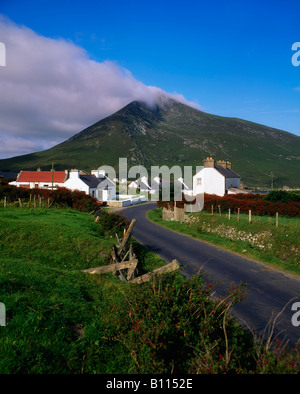 Doogort, Slievemore Mountain, Achill Island, County Mayo, Irland Stockfoto