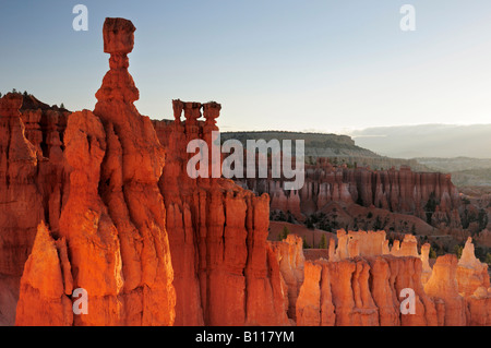 Bryce Canyon Nationalpark Thors Hammer bei Sonnenaufgang Stockfoto