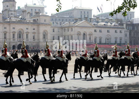 Leibgarde zu Pferd Horse Guards Parade London England Stockfoto