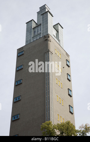 Magdeburg, Kulturpark Rotehorn, Aussichtsturm Stockfoto