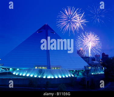 1992 HISTORISCHE PYRAMIDENSPORTARENA MEMPHIS TENNESSEE USA Stockfoto