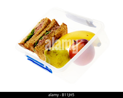 Gesundes Essen Brotdose ausgeglichen Stockfoto