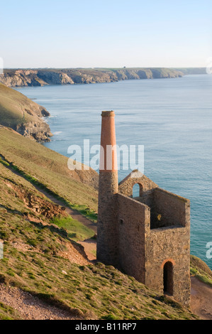 Wheale Coate Zinnmine, Cornwall Stockfoto