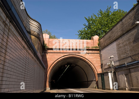 Eintritt in die Surrey Straßenseite Rotherhithe Tunnel, London Stockfoto