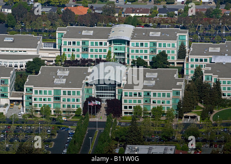 Luftaufnahme über Apple Inc. Hauptsitz Cupertino California Stockfoto
