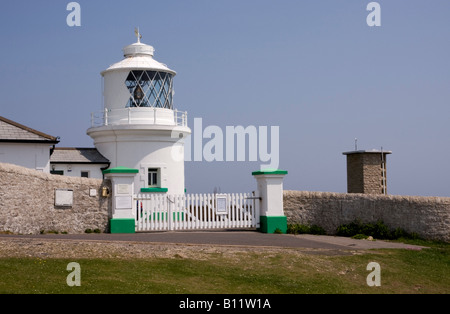 Durlston Head Leuchtturm, Isle of Purbeck, Dorset, Großbritannien Stockfoto