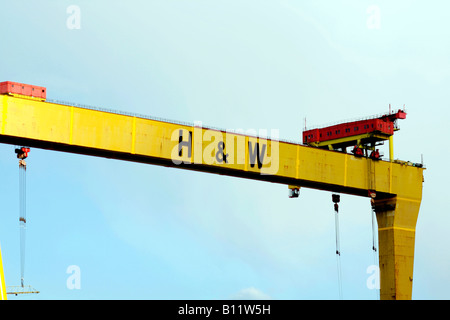 6. April 2008 Krane der Harland &amp; Wolf Werft Belfast Stockfoto