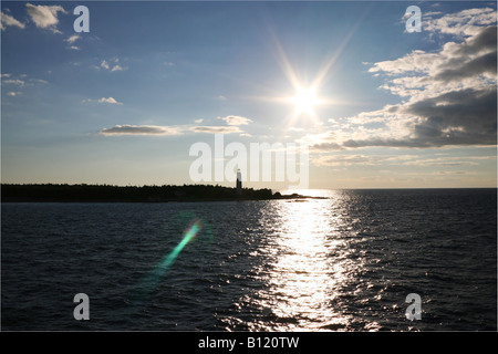 Lighthouse Cove-Insel in der Nähe von Tobermory auf Huron-See, Ontario, Kanada Stockfoto