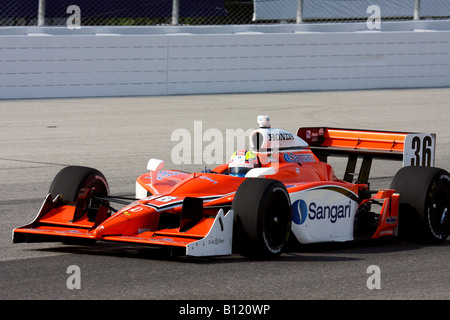 IndyCar-Serie Milwaukee Mile 2008 Enrique Bernoldi Stockfoto