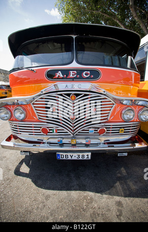 City Bus Valletta Malta Stockfoto