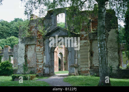 Einen großen Eingangsbereich in Villers Abbey in Villers la Ville, Belgien. Stockfoto