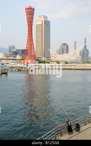 Der Port Tower und Hotel Okura Kobe JP Stockfoto