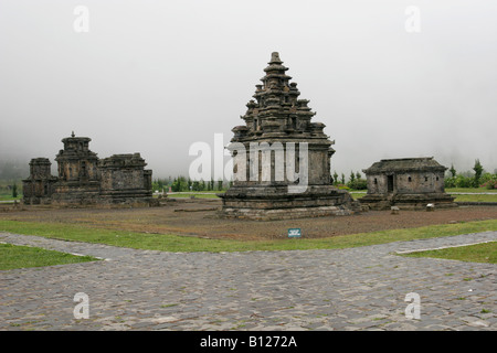 Hindu-Tempel von Dieng Plateau, Java, Indonesien Stockfoto