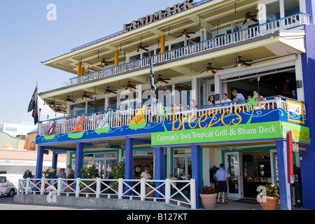 Touristischen Einkaufsviertel von Georgetown Grand Cayman Cayman Islands in der Karibik in Innenstadt Stockfoto