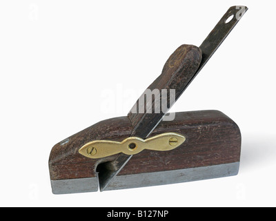 Antike Tischler Block Flugzeug Holzblock Flugzeug Werkzeug Stockfoto