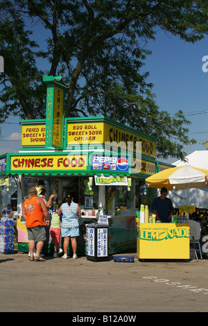 Chinesische Lebensmittel stehen Karneval essen Canfield Fair Canfield Ohio Stockfoto