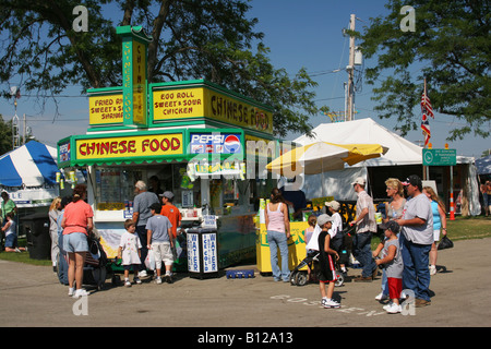 Chinesische Lebensmittel stehen Karneval essen Canfield Fair Canfield Ohio Stockfoto