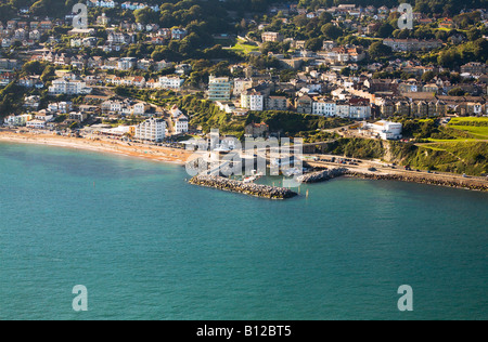 Am frühen Abendsonne über Ventnor, Isle Of Wight, UK.  Sommer, Stockfoto