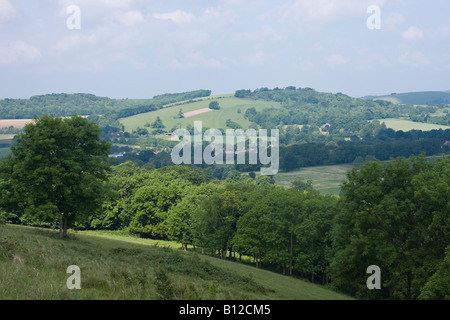 Die schönen South Downs nördlich von Worthing, West Sussex, England, Großbritannien Stockfoto